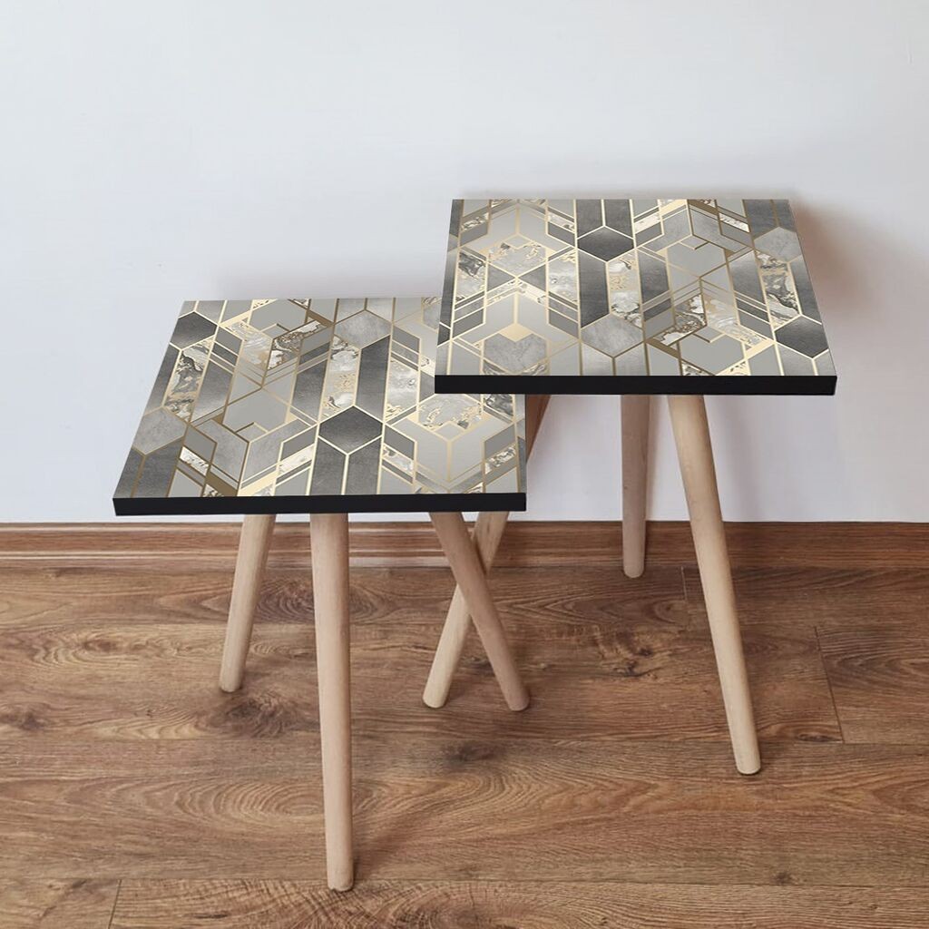 Комплет масички за кафе Hanah Home 2Shp497, 2 парчиња, шарени