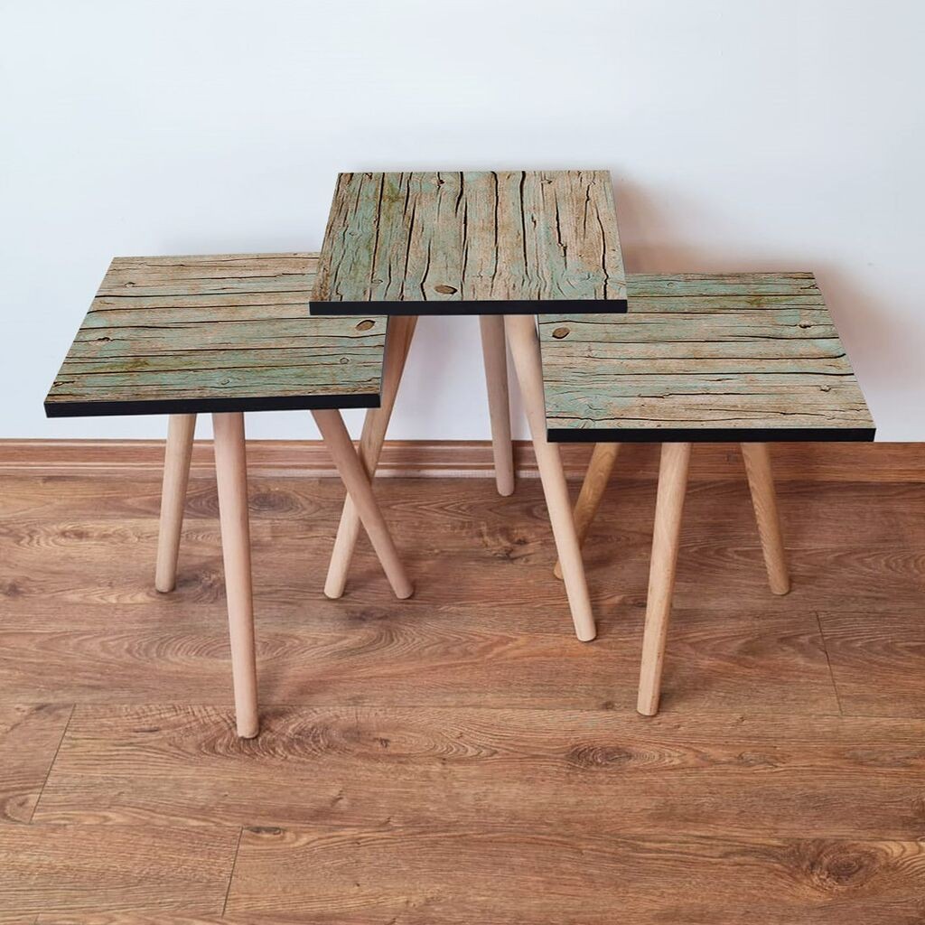 Комплет масички за кафе Hanah Home 3Shp125, 3 парчиња, сива