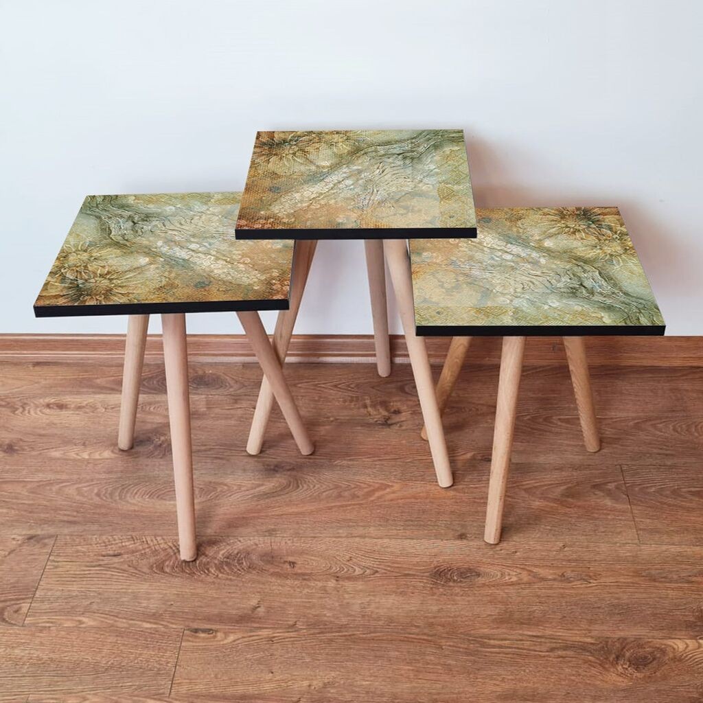 Комплет масички за кафе Hanah Home 3Shp70, 3 парчиња, кафеава