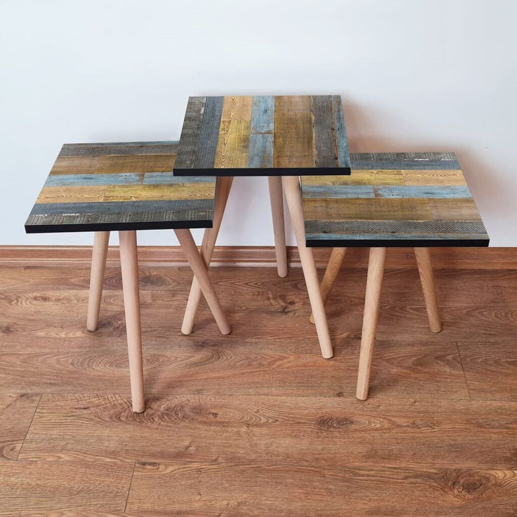 Комплет масички за кафе Hanah Home 3Shp2, 3 парчиња, шарени