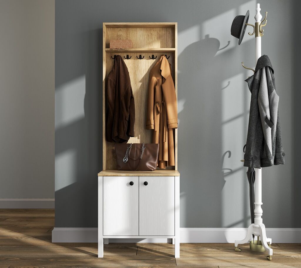 Ормар за ходник Hanah Home FRN-20077, 63x190x38 см, даб