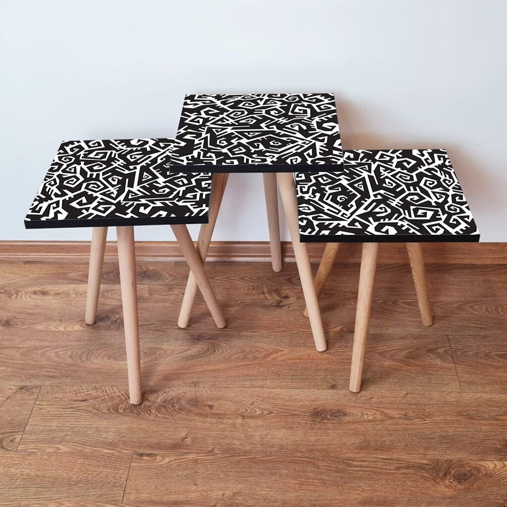 Комплет масички за кафе Hanah Home 3Shp377, 3 парчиња, шарени