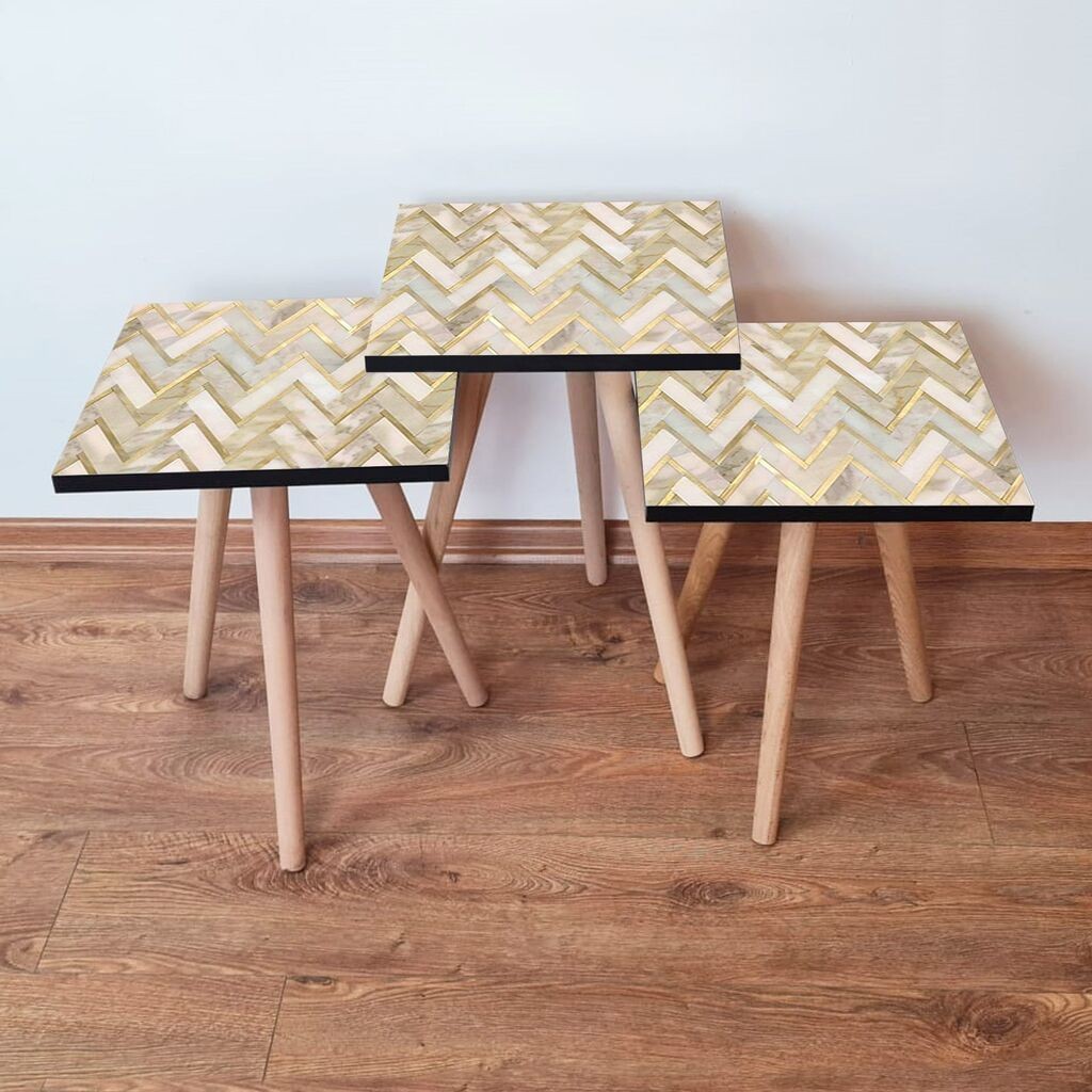 Комплет масички за кафе Hanah Home 3Shp138, 3 парчиња, бела