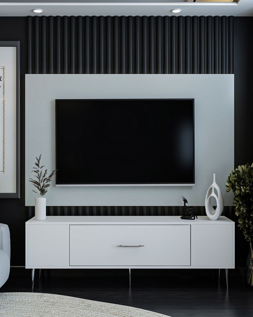 Комода Hanah Home TV Deco, 150x48,2x29,6 см, бела