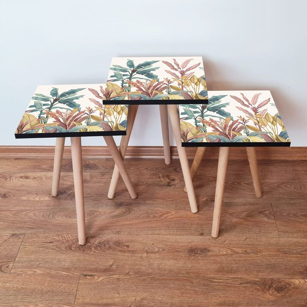 Комплет масички за кафе Hanah Home 3Shp198, 3 парчиња, шарени