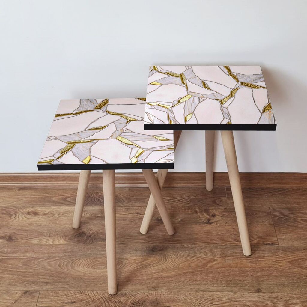 Комплет масички за кафе Hanah Home 2Shp93, 2 парчиња, шарени