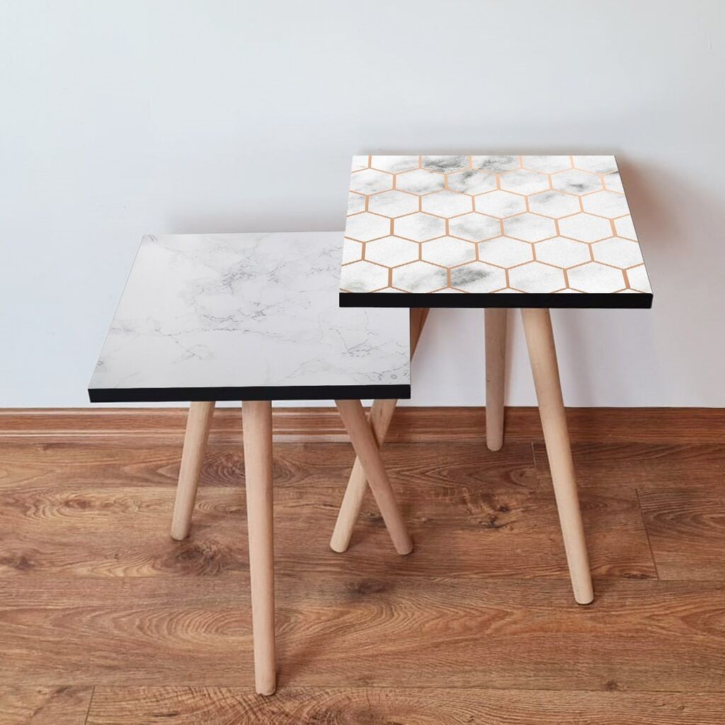 Комплет масички за кафе Hanah Home 2Shp228, 2 парчиња, бела