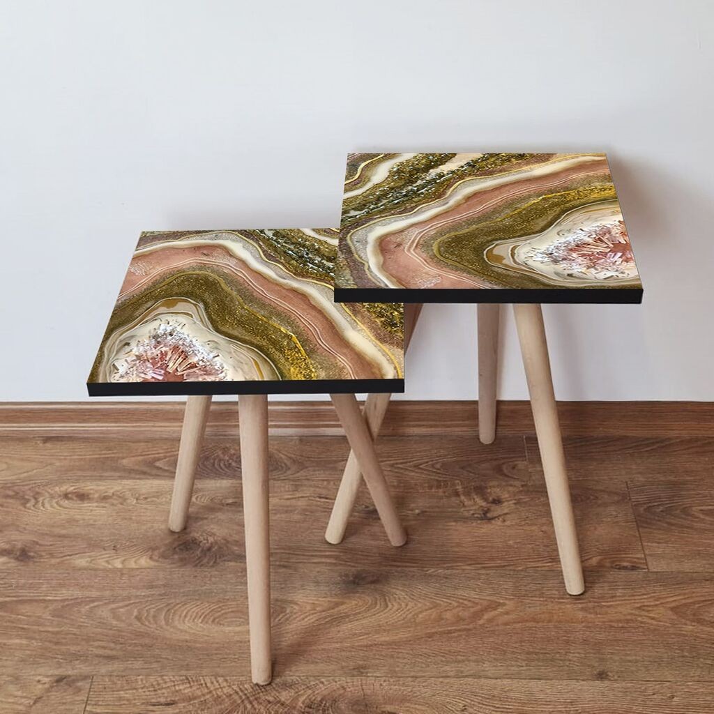 Комплет масички за кафе Hanah Home 2Shp464, 2 парчиња, шарени