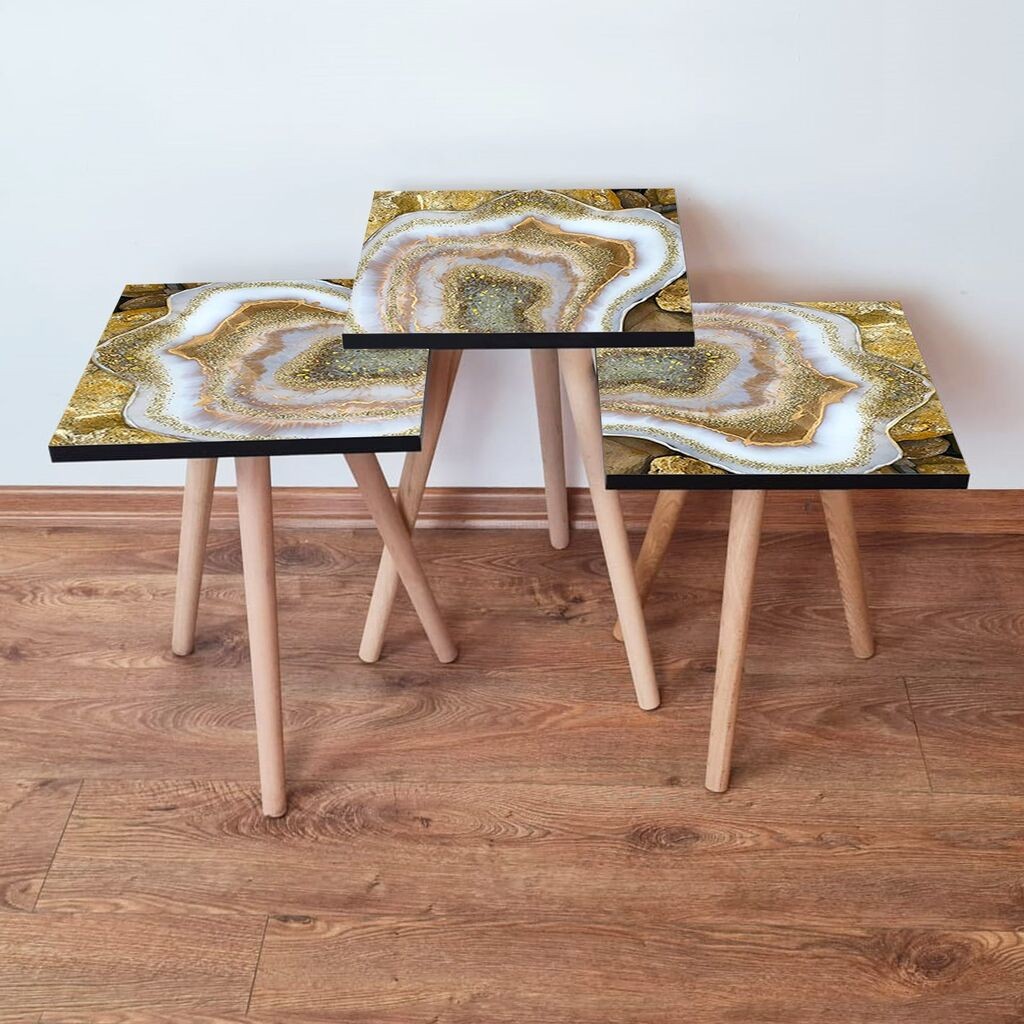 Комплет масички за кафе Hanah Home 3Shp78, 3 парчиња, шарени