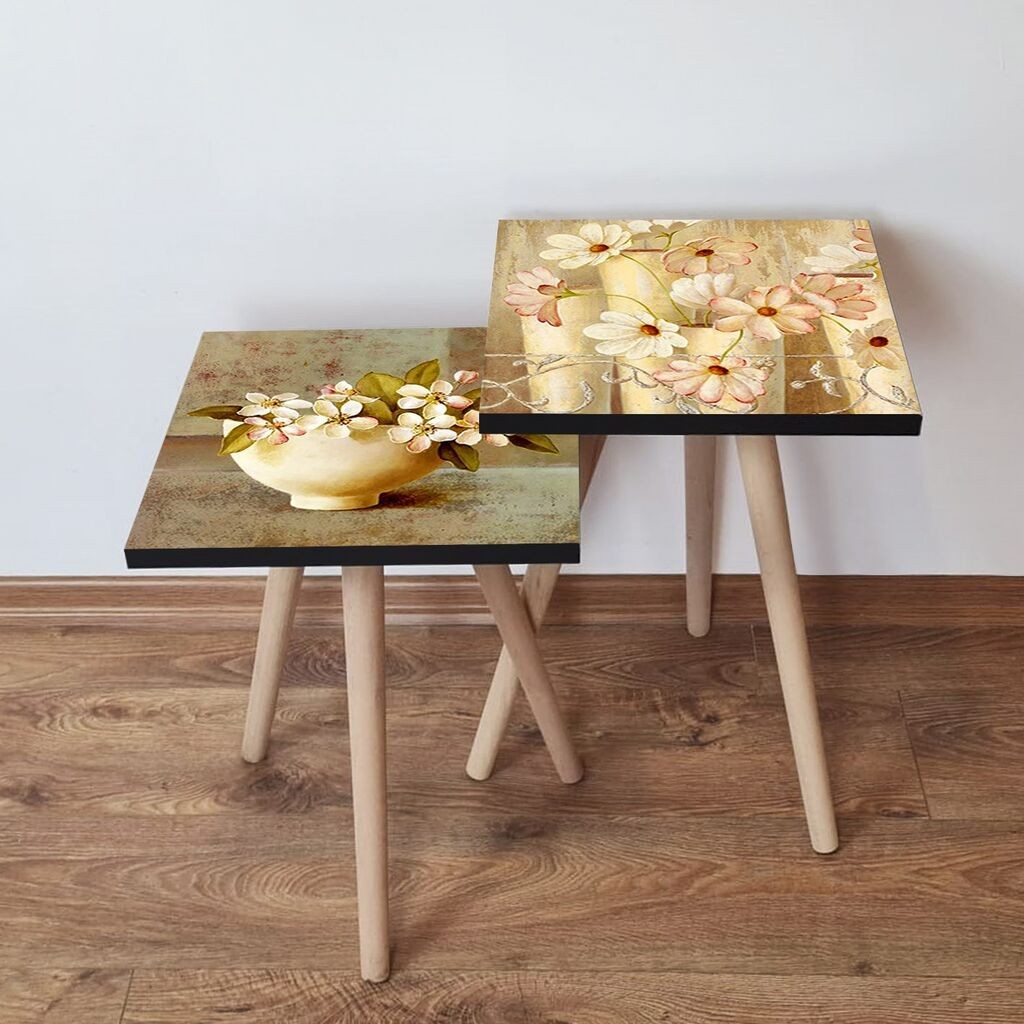 Комплет масички за кафе Hanah Home 2Shp302, 2 парчиња, шарени