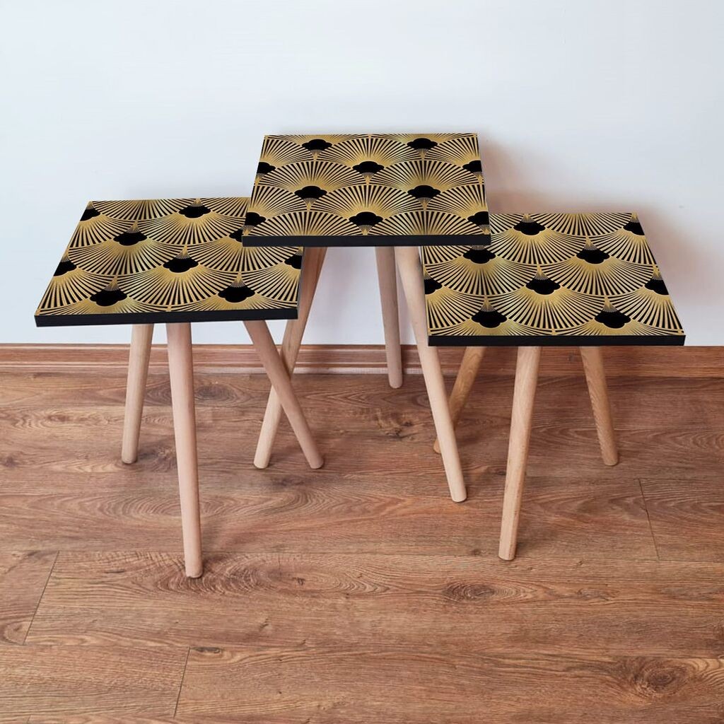 Комплет масички за кафе Hanah Home 3Shp266, 3 парчиња, шарени