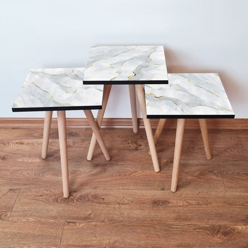 Комплет масички за кафе Hanah Home 3Shp161, 3 парчиња, бела