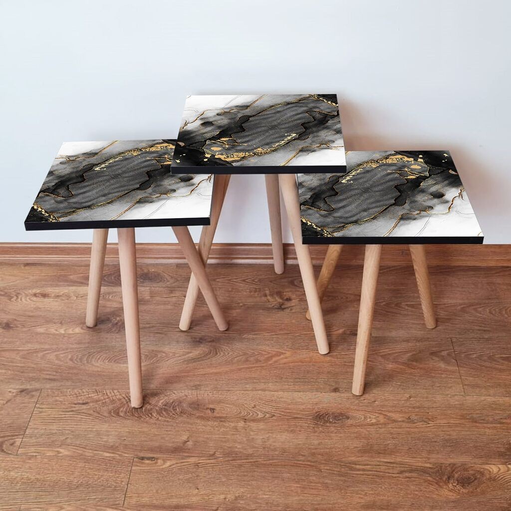 Комплет масички за кафе Hanah Home 3Shp391, 3 парчиња, шарени