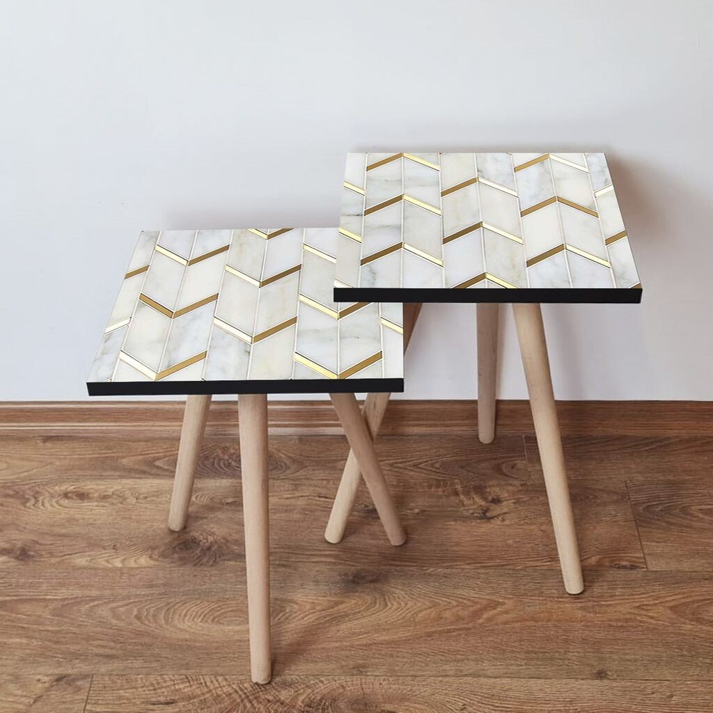 Комплет масички за кафе Hanah Home 2Shp488, 2 парчиња, шарени