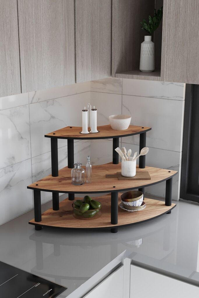 Полици за кујна Hanah Home, орев