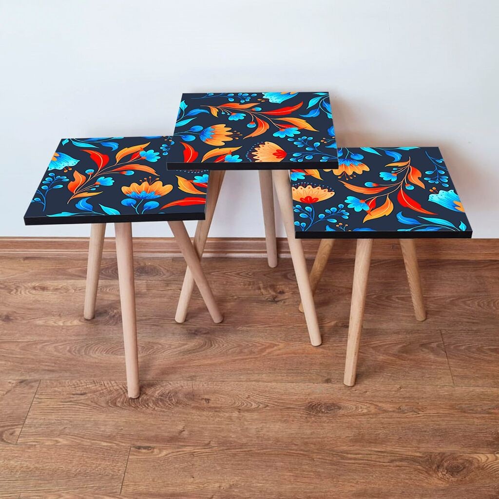 Комплет масички за кафе Hanah Home 3Shp166, 3 парчиња, шарени