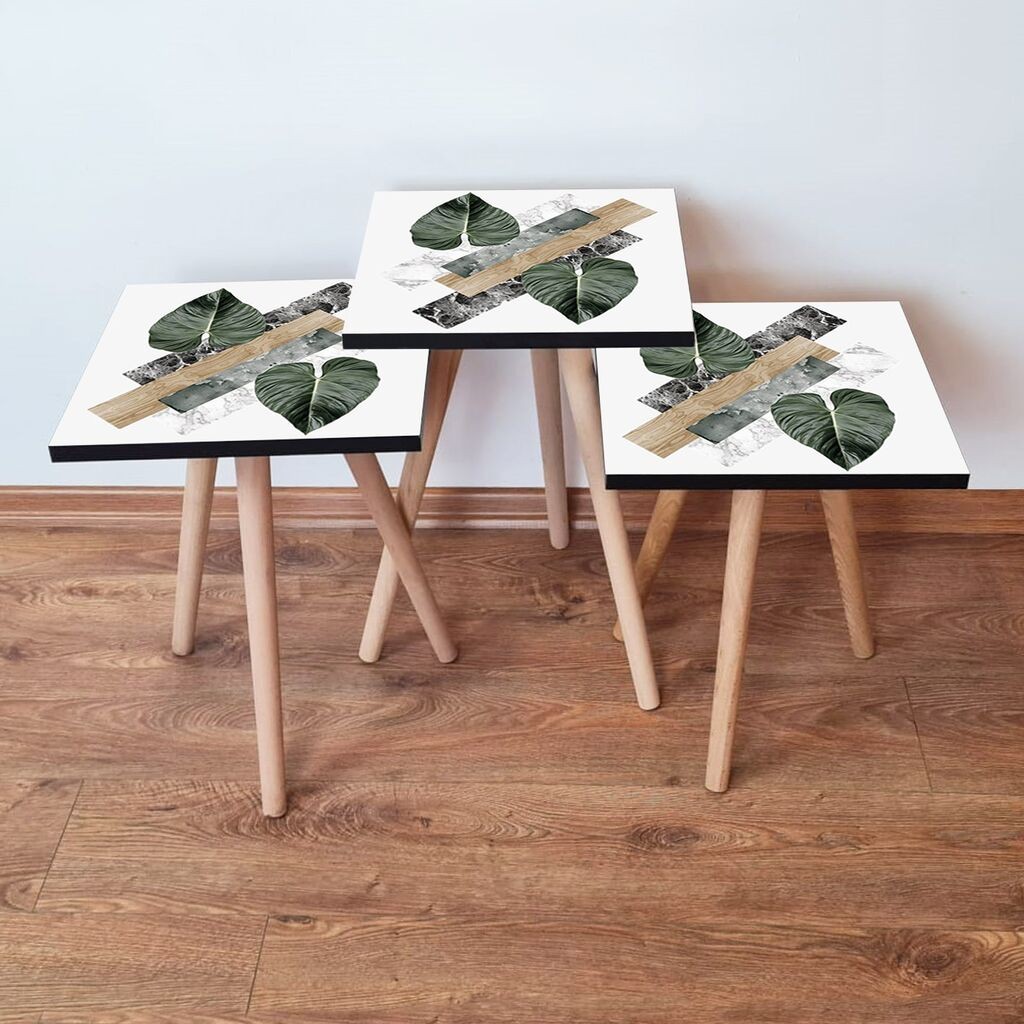 Комплет масички за кафе Hanah Home 3Shp385, 3 парчиња, шарени