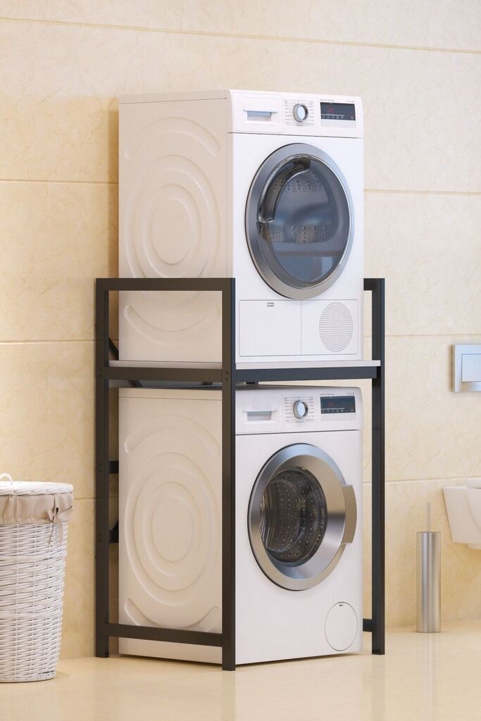 Hanah Home полица за машина за перење C7, црна