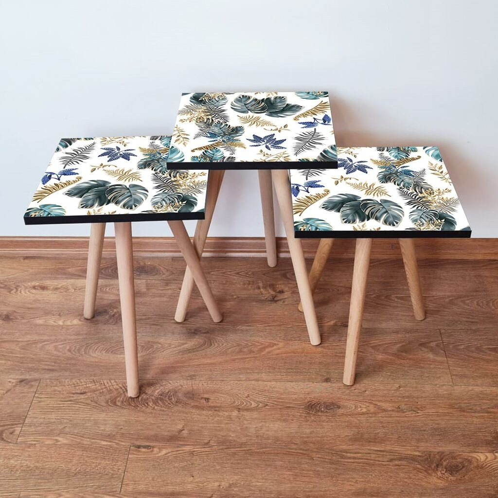 Комплет масички за кафе Hanah Home 3Shp217, 3 парчиња, шарени