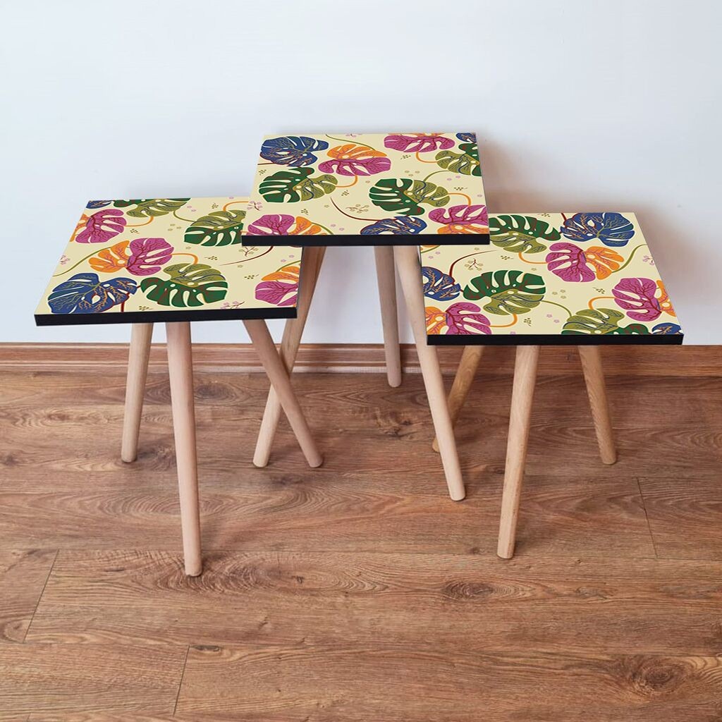 Комплет масички за кафе Hanah Home 3Shp139, 3 парчиња, шарени