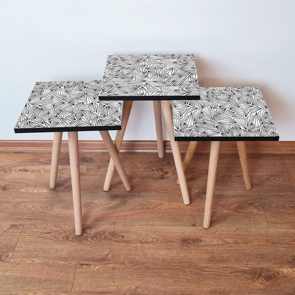 Комплет масички за кафе Hanah Home 3Shp229, 3 парчиња, шарени