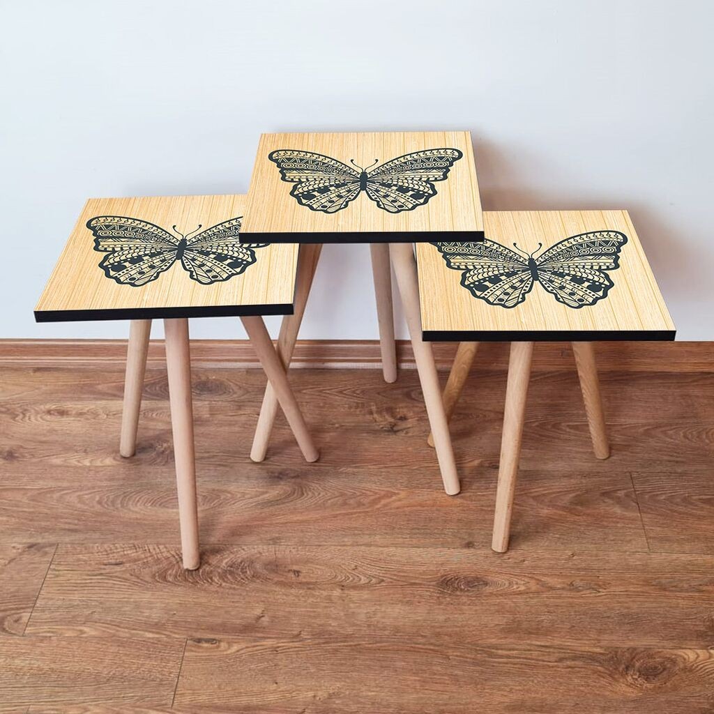 Комплет масички за кафе Hanah Home 3Shp13, 3 парчиња, шарени