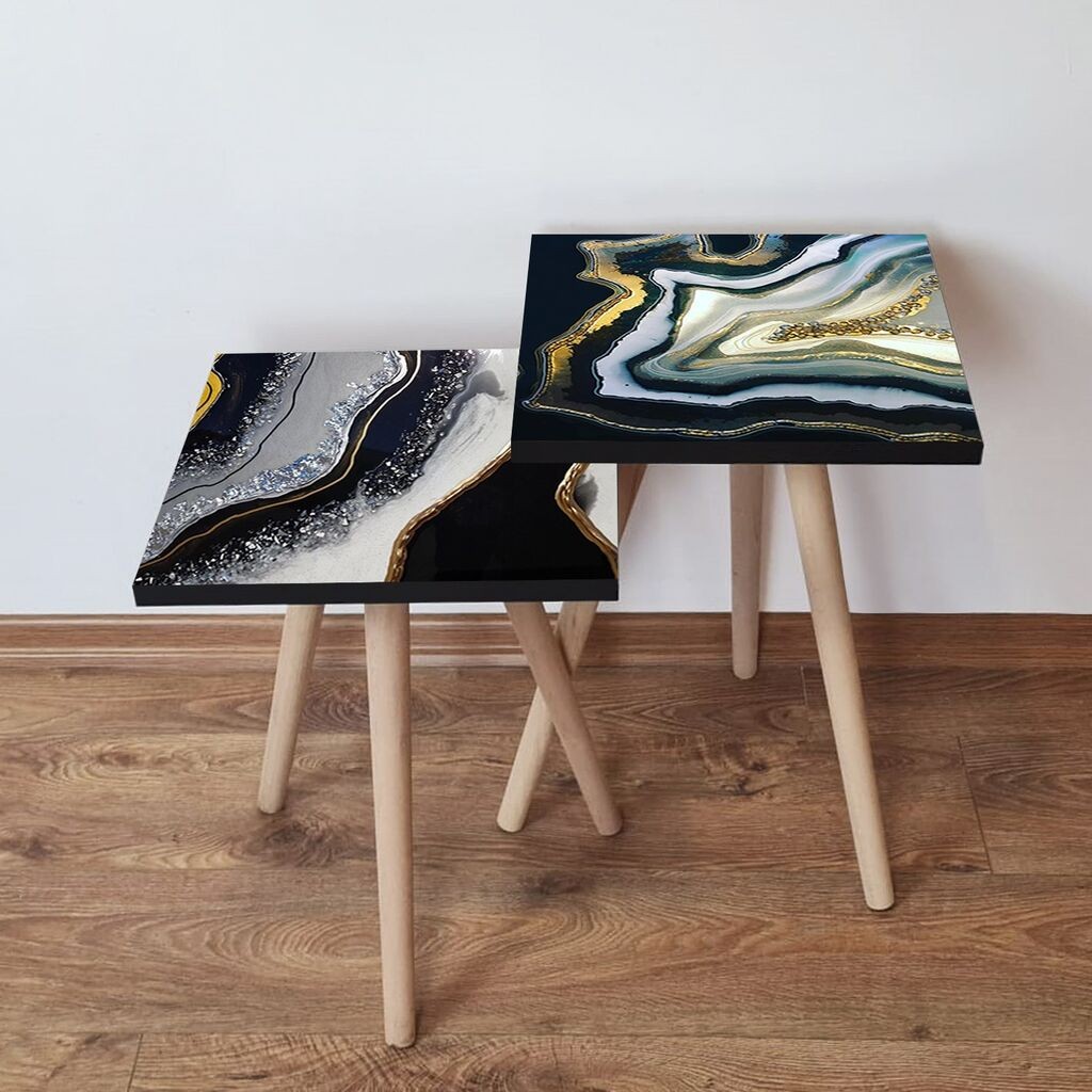 Комплет масички за кафе Hanah Home 2Shp277, 2 парчиња, шарени