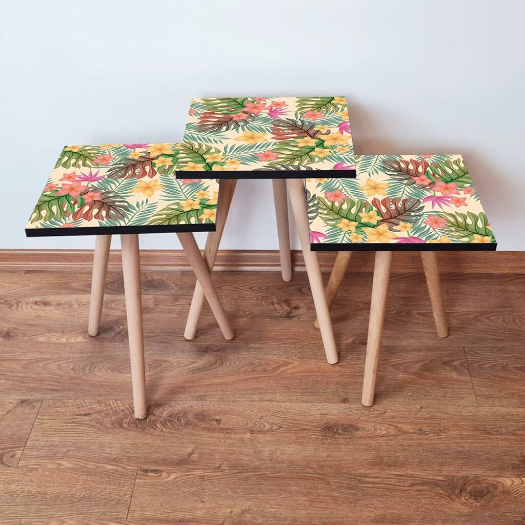 Комплет масички за кафе Hanah Home 3Shp20, 3 парчиња, шарени