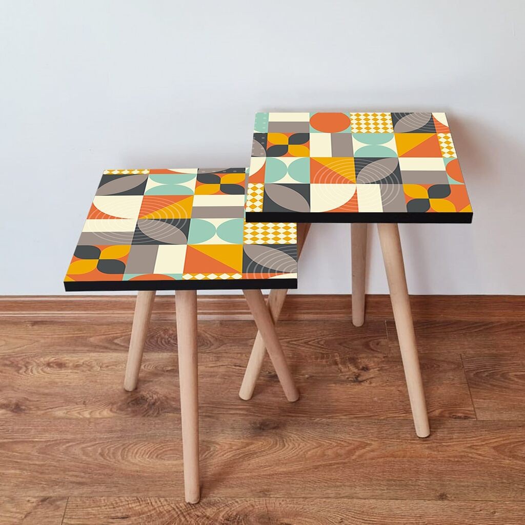 Комплет масички за кафе Hanah Home 2Shp434, 2 парчиња, шарени