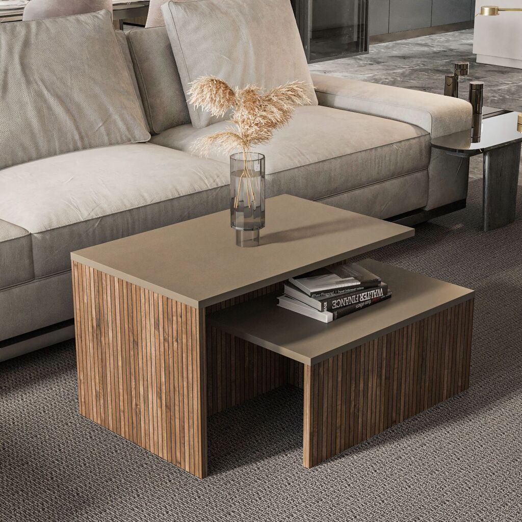 Комплет масички за кафе Hanah Home 2Shp1, 2 парчиња, бела