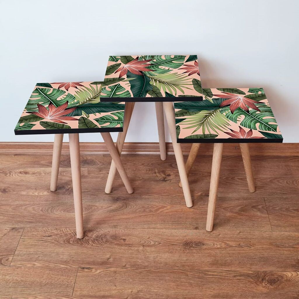 Комплет масички за кафе Hanah Home 3Shp203, 3 парчиња, шарени