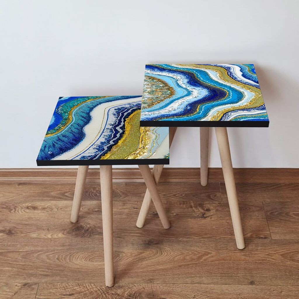 Комплет масички за кафе Hanah Home 2Shp339, 2 парчиња, шарени