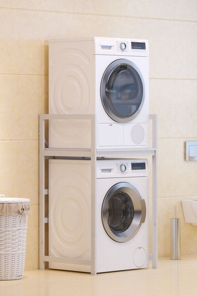 Hanah Home полица за машина за перење C7, бела