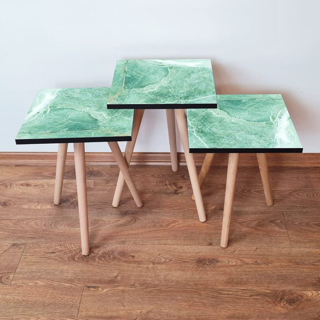 Комплет масички за кафе Hanah Home 3Shp179, 3 парчиња, тиркизна