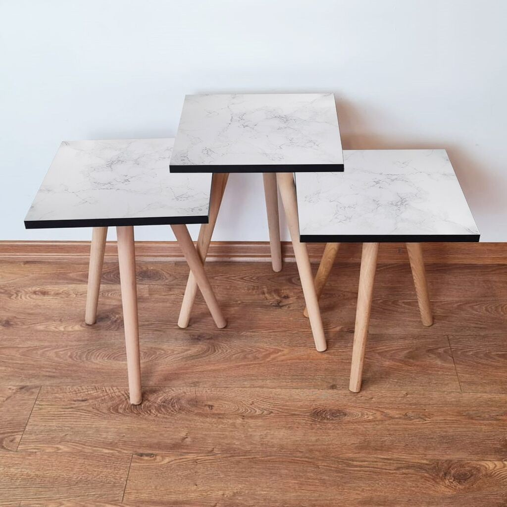 Комплет масички за кафе Hanah Home 3Shp341, 3 парчиња, бела