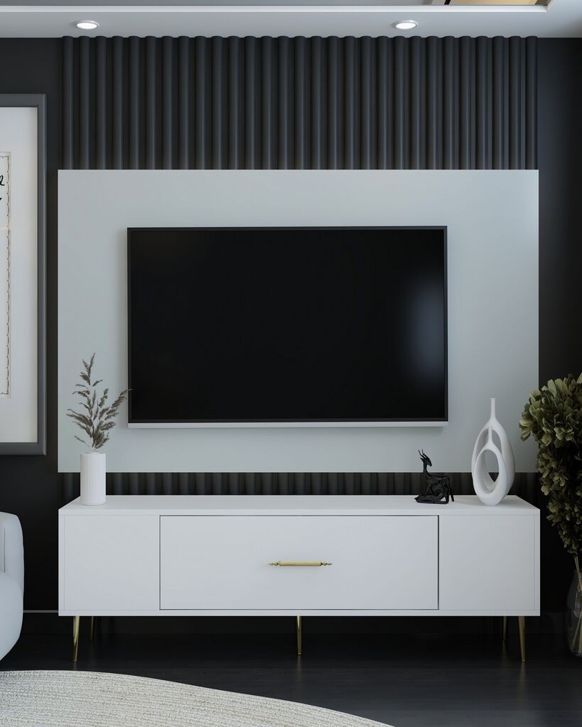 Комода Hanah Home TV Deco, 150x48,2x29,6 см, бела