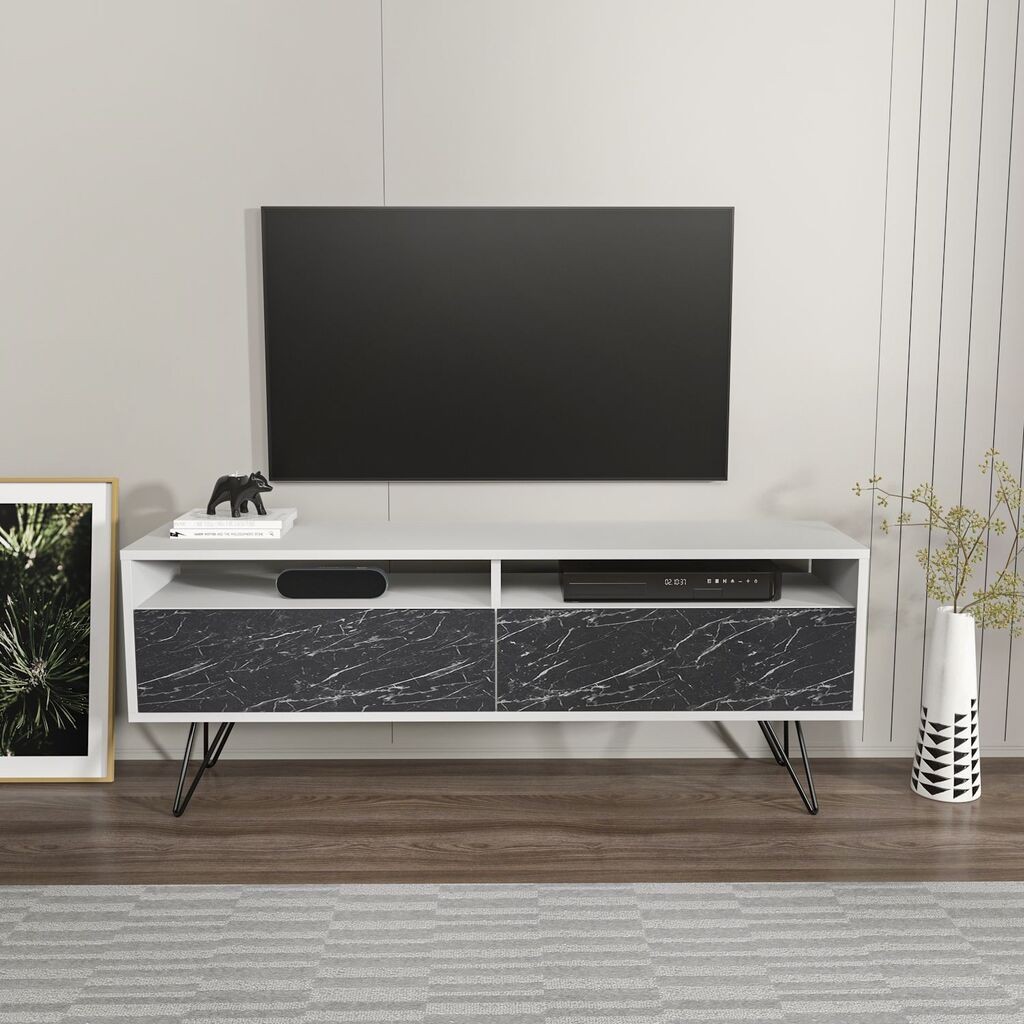 Комода Hanah Home V Flay, 140x53,2x35 см, бела