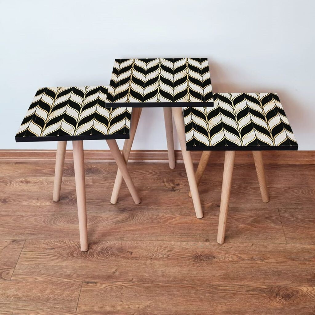 Комплет масички за кафе Hanah Home 3Shp130, 3 парчиња, шарени