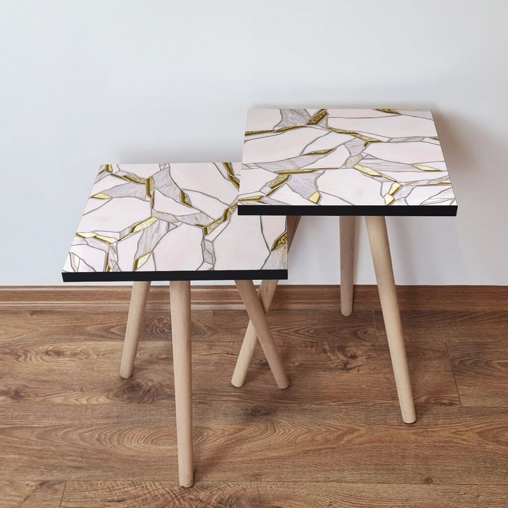 Комплет масички за кафе Hanah Home 2Shp49, 2 парчиња, шарени