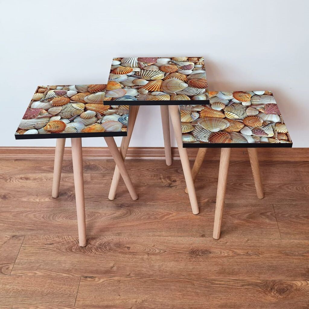 Комплет масички за кафе Hanah Home 3Shp21, 3 парчиња, шарени