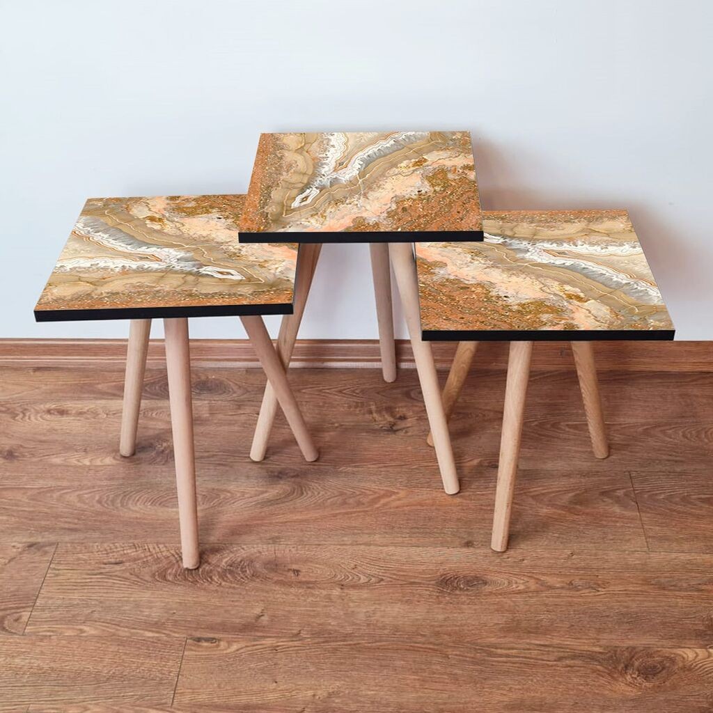 Комплет масички за кафе Hanah Home 3Shp77, 3 парчиња, шарени