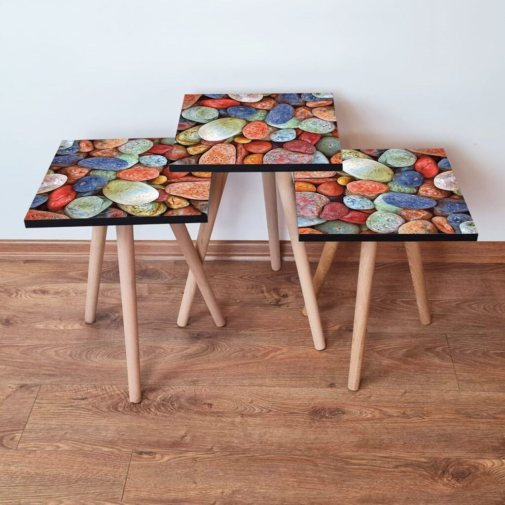 Комплет масички за кафе Hanah Home 3Shp17, 3 парчиња, шарени