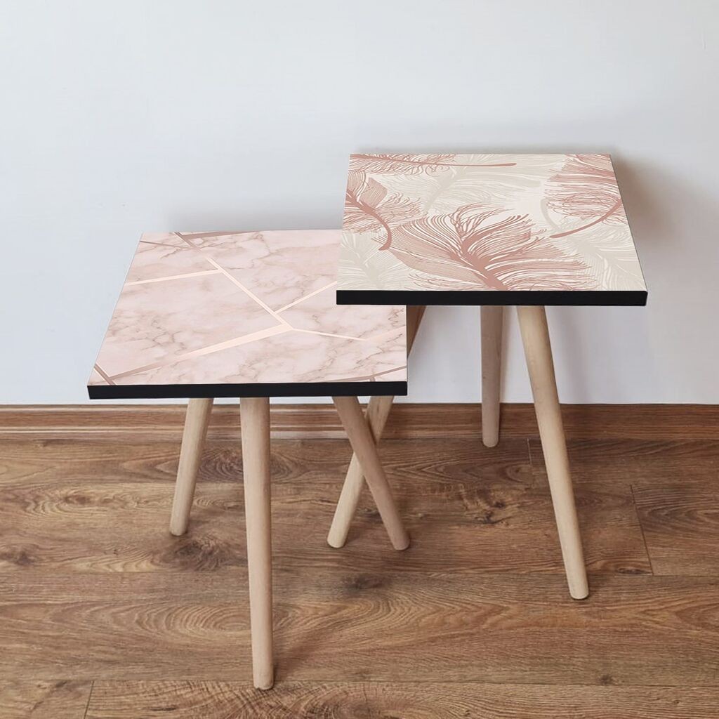 Комплет масички за кафе Hanah Home 2Shp312, 2 парчиња, шарени