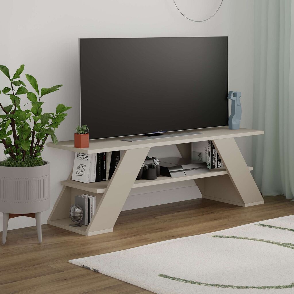 Hanah Home TV Комода Farfalla, 120x40x33,5 cm, Песок