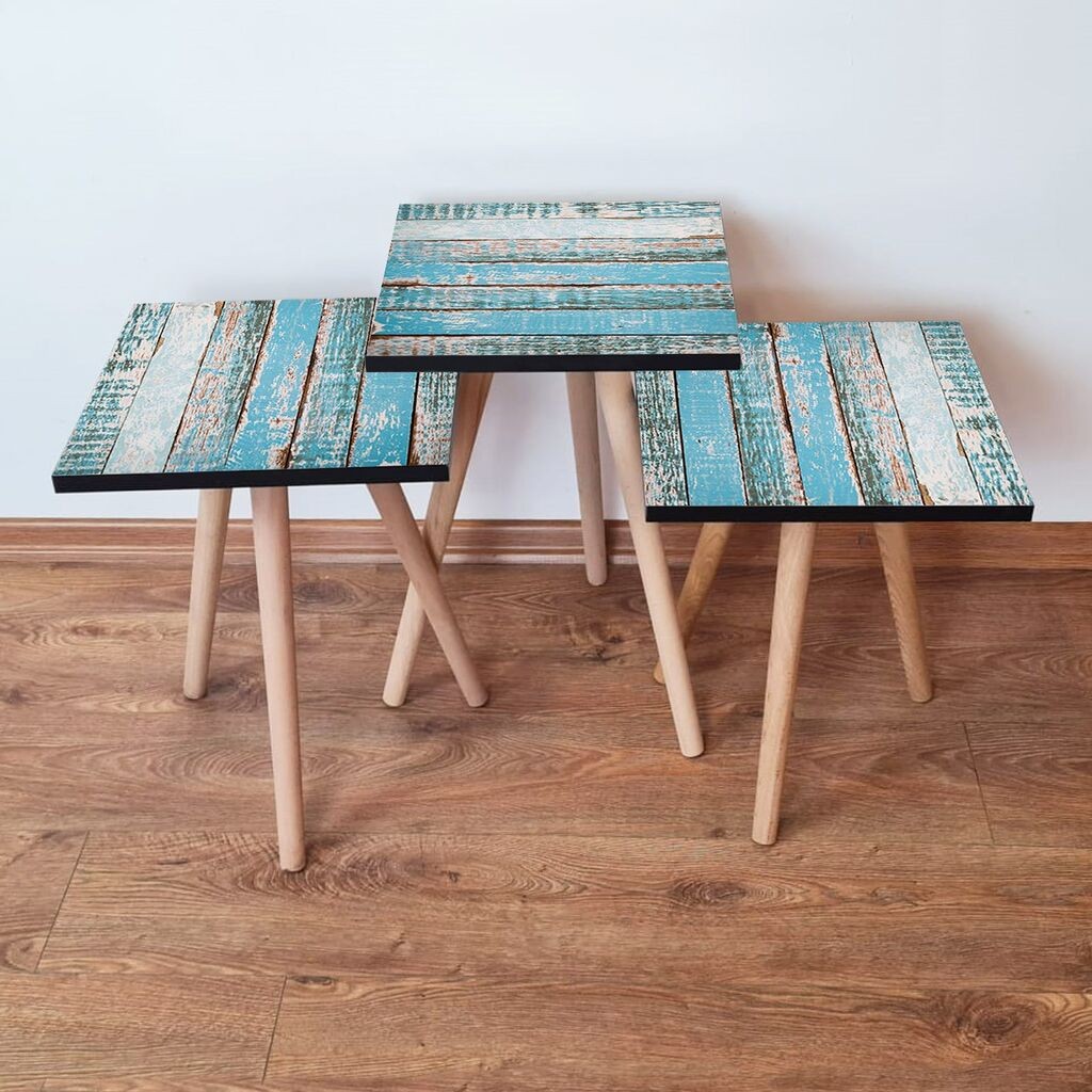 Комплет масички за кафе Hanah Home 3Shp6, 3 парчиња, тиркизна