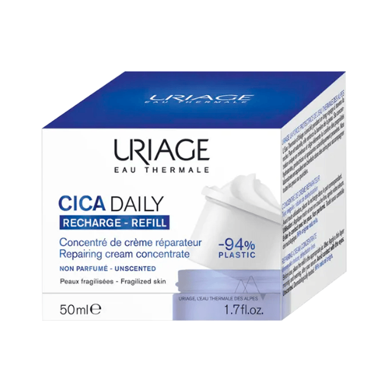 Uriage Дневна крема CICA Daily Repairing Cream Refil, 50мл.