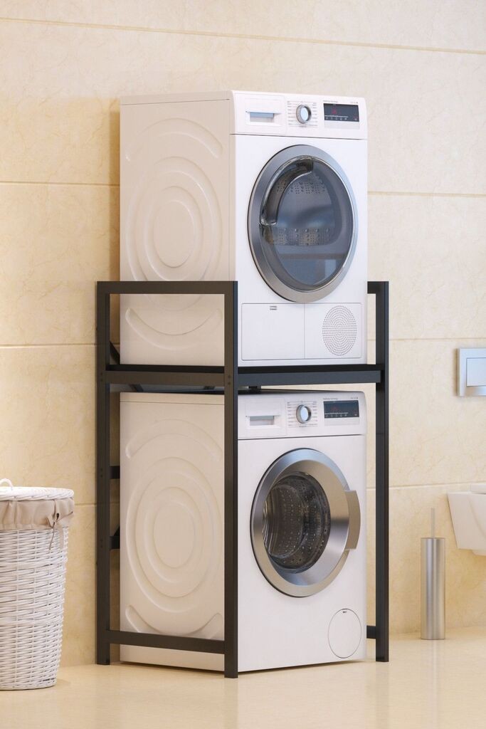 Hanah Home полица за машина за перење C7, црна