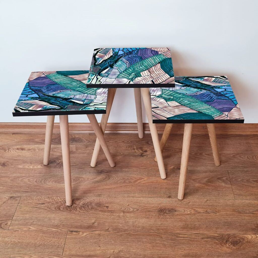 Комплет масички за кафе Hanah Home 3Shp80, 3 парчиња, шарени