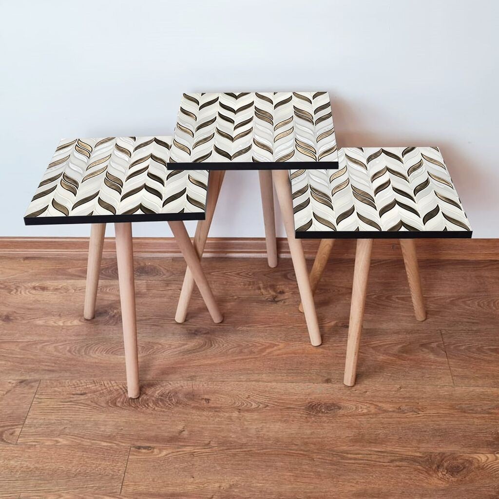 Комплет масички за кафе Hanah Home 3Shp268, 3 парчиња, шарени