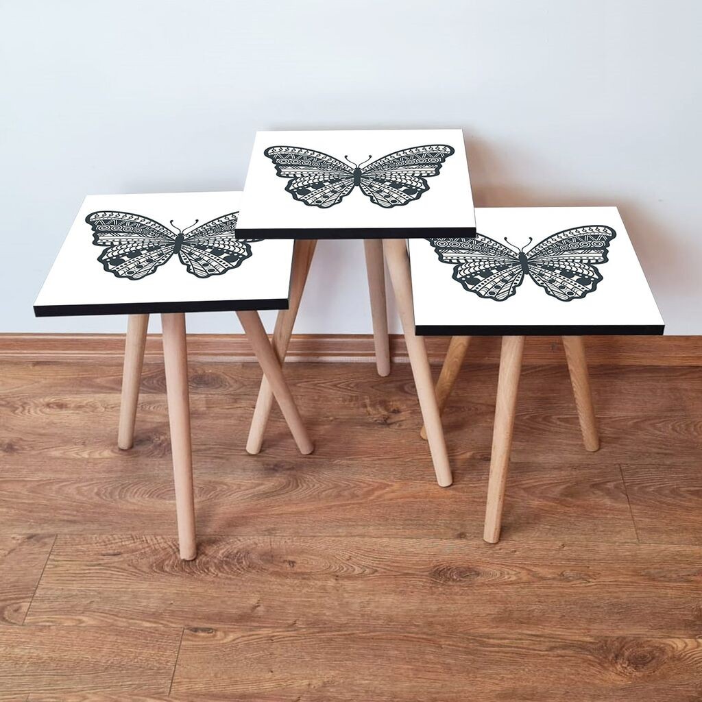 Комплет масички за кафе Hanah Home 3Shp12, 3 парчиња, шарени